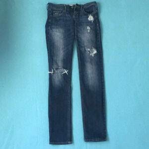 HOLLISTER jeans- distressed social stretch Y2K size 1R   W 25 L 33